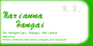 marianna hangai business card